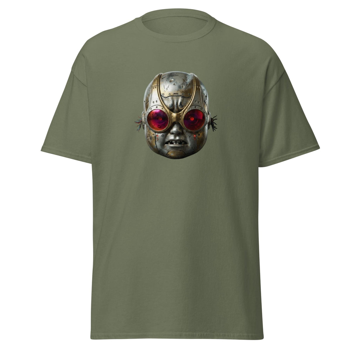 Bionic Baby Head – Cyborg Art Graphic T-Shirt | Unisex Tee