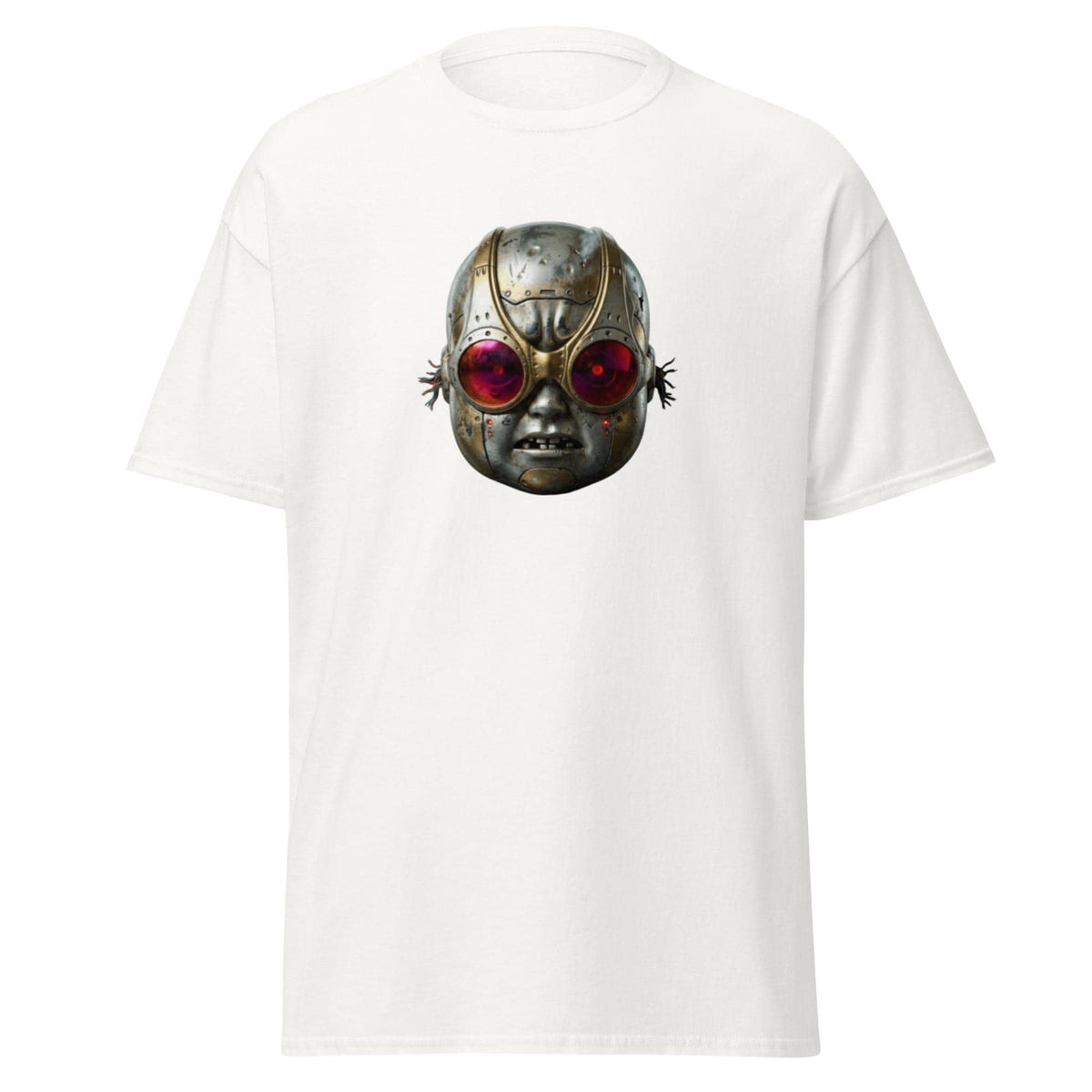 Bionic Baby Head – Cyborg Art Graphic T-Shirt | Unisex Tee