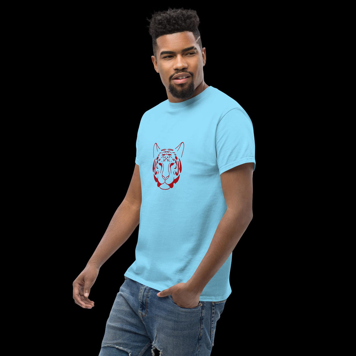 Line Tiger – Minimalist Line Art T-Shirt | Unisex Tee