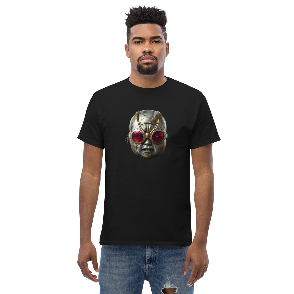 Bionic Baby Head – Cyborg Art Graphic T-Shirt | Unisex Tee
