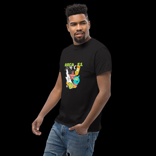 Area 51 – Alien Cartoon Graphic T-Shirt | Unisex Tee