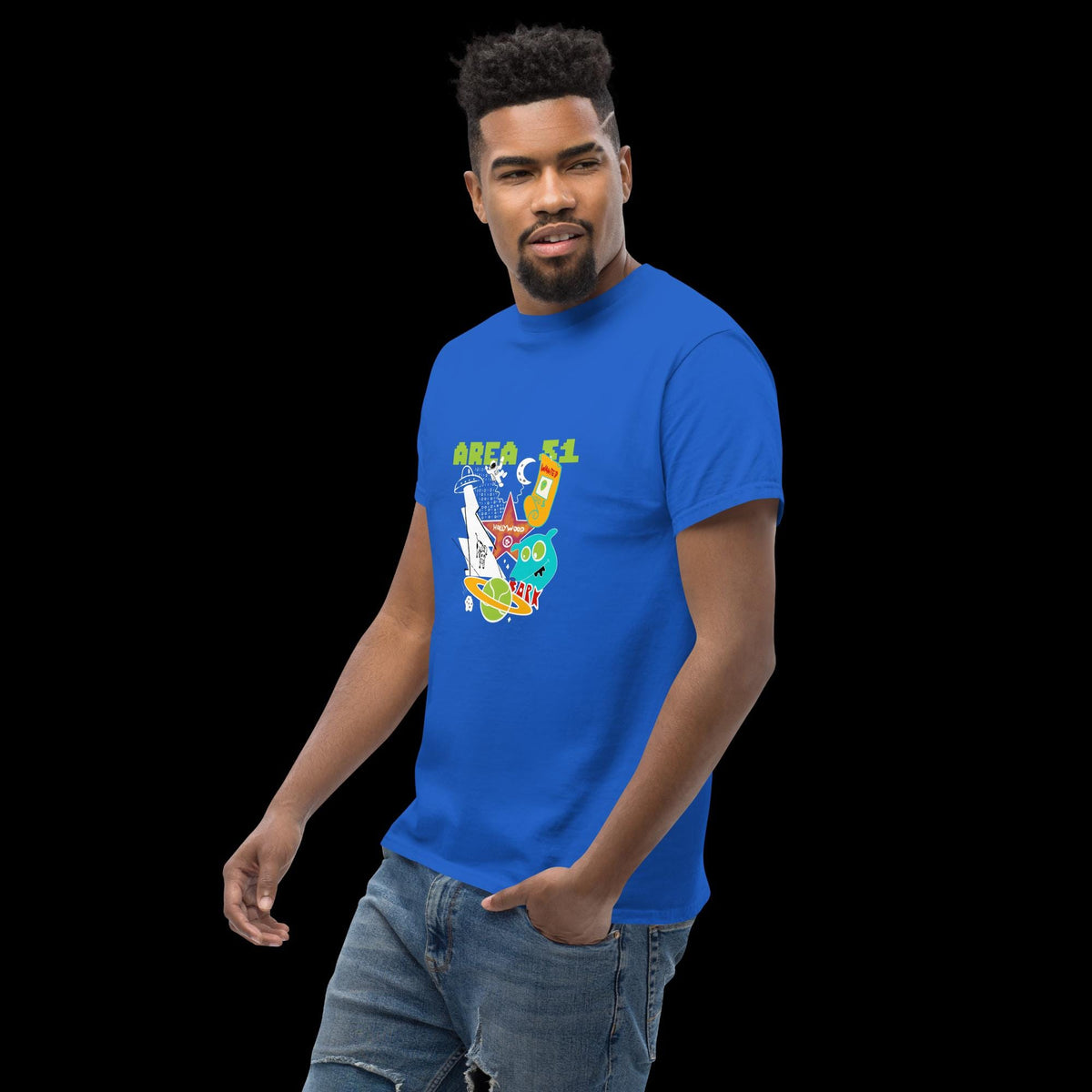Area 51 – Alien Cartoon Graphic T-Shirt | Unisex Tee