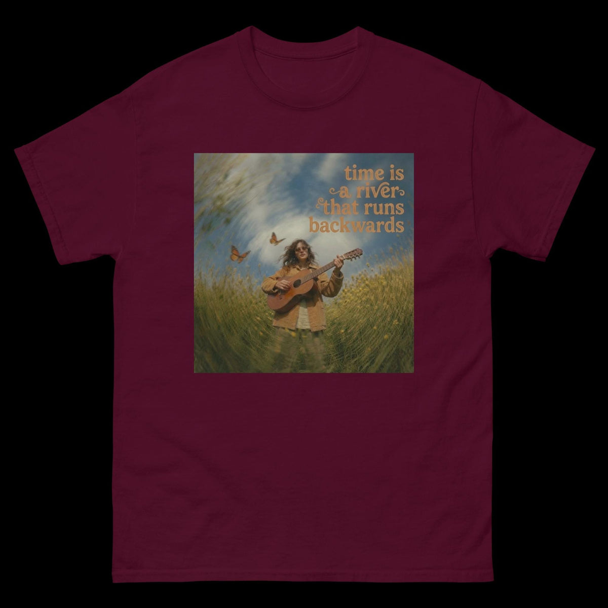 River Time – Nature Art Graphic T-Shirt | Unisex Tee