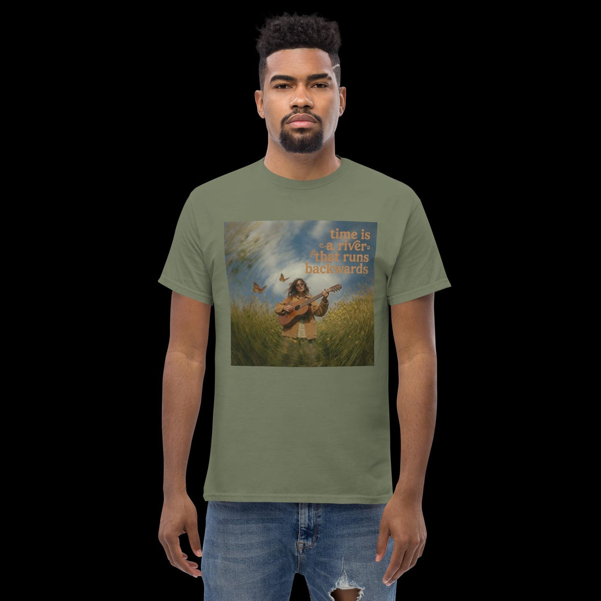 River Time – Nature Art Graphic T-Shirt | Unisex Tee