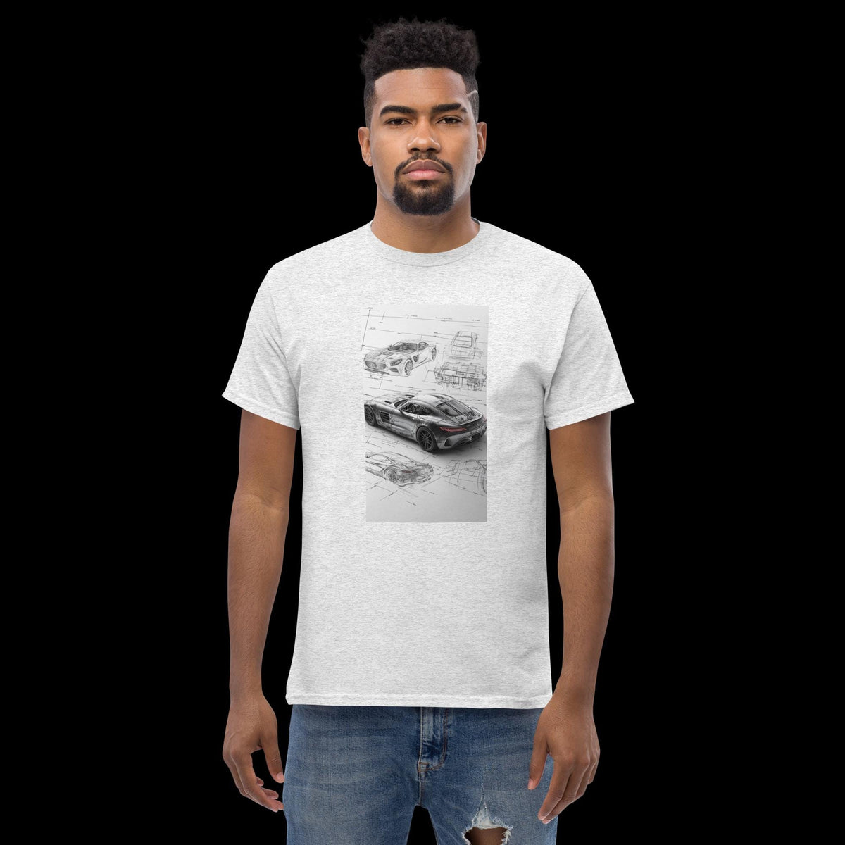 Mercedes line design Unisex classic tee