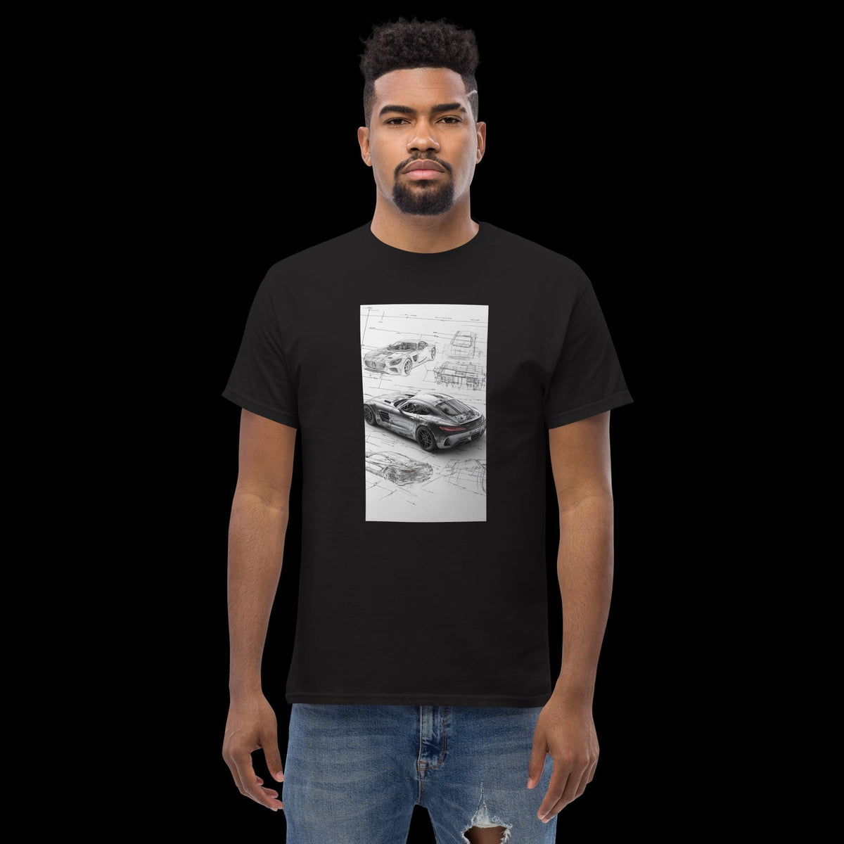 Mercedes line design Unisex classic tee