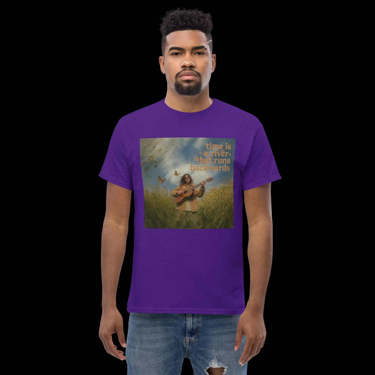 River Time – Nature Art Graphic T-Shirt | Unisex Tee