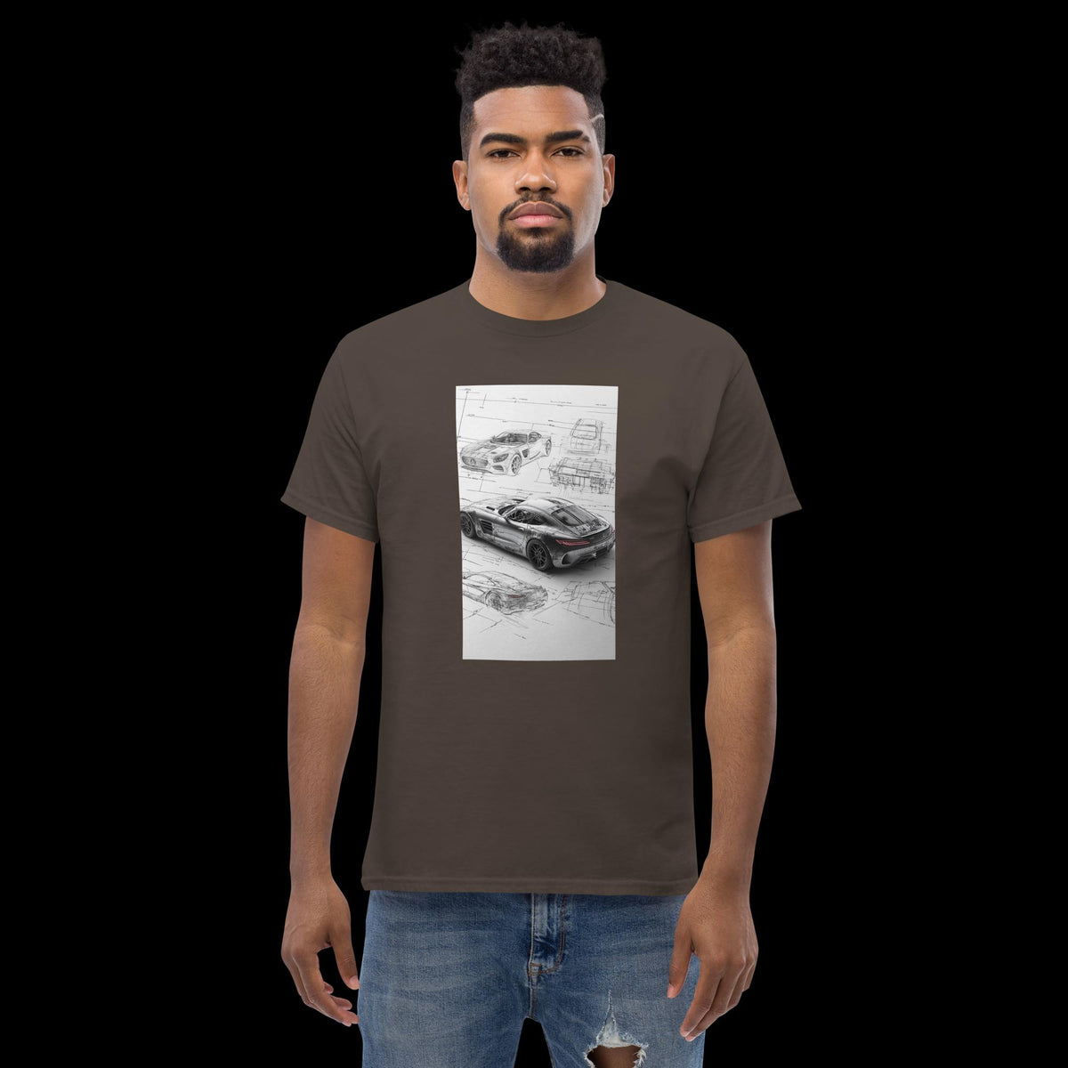 Mercedes line design Unisex classic tee