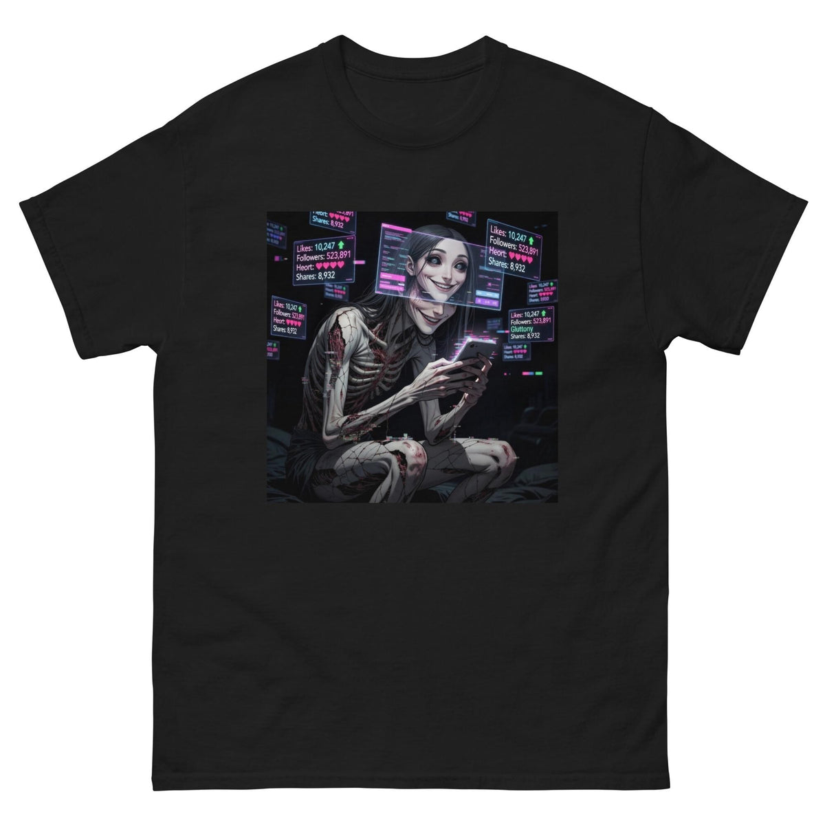 Gluttony – Seven Deadly Sins Dark Art T-Shirt | Unisex Graphic Tee