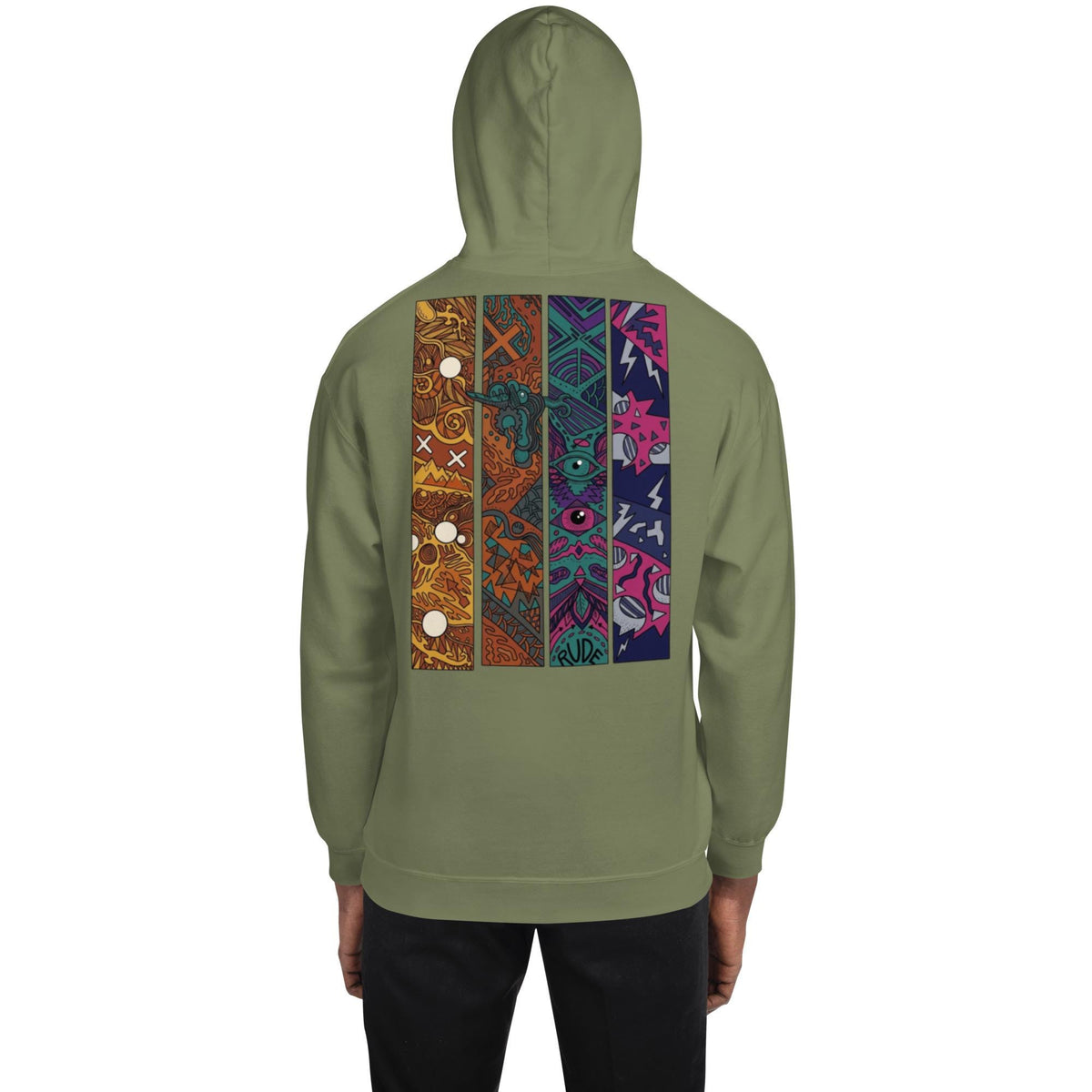 Abstract Art Graphic Hoodie | Soft Unisex Hoodie, Double-Lined Hood