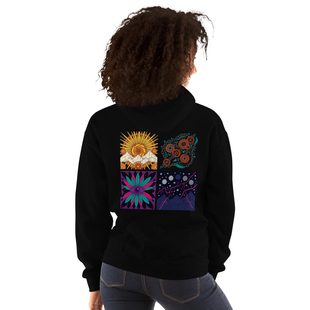 Dimensions – Abstract Art Graphic Hoodie | Soft Unisex Hoodie