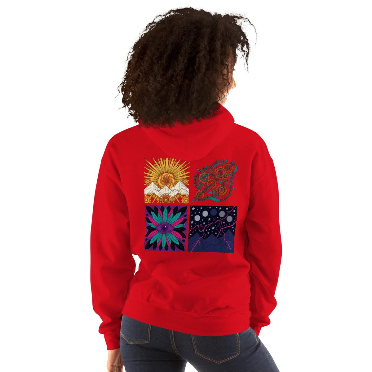 Dimensions – Abstract Art Graphic Hoodie | Soft Unisex Hoodie