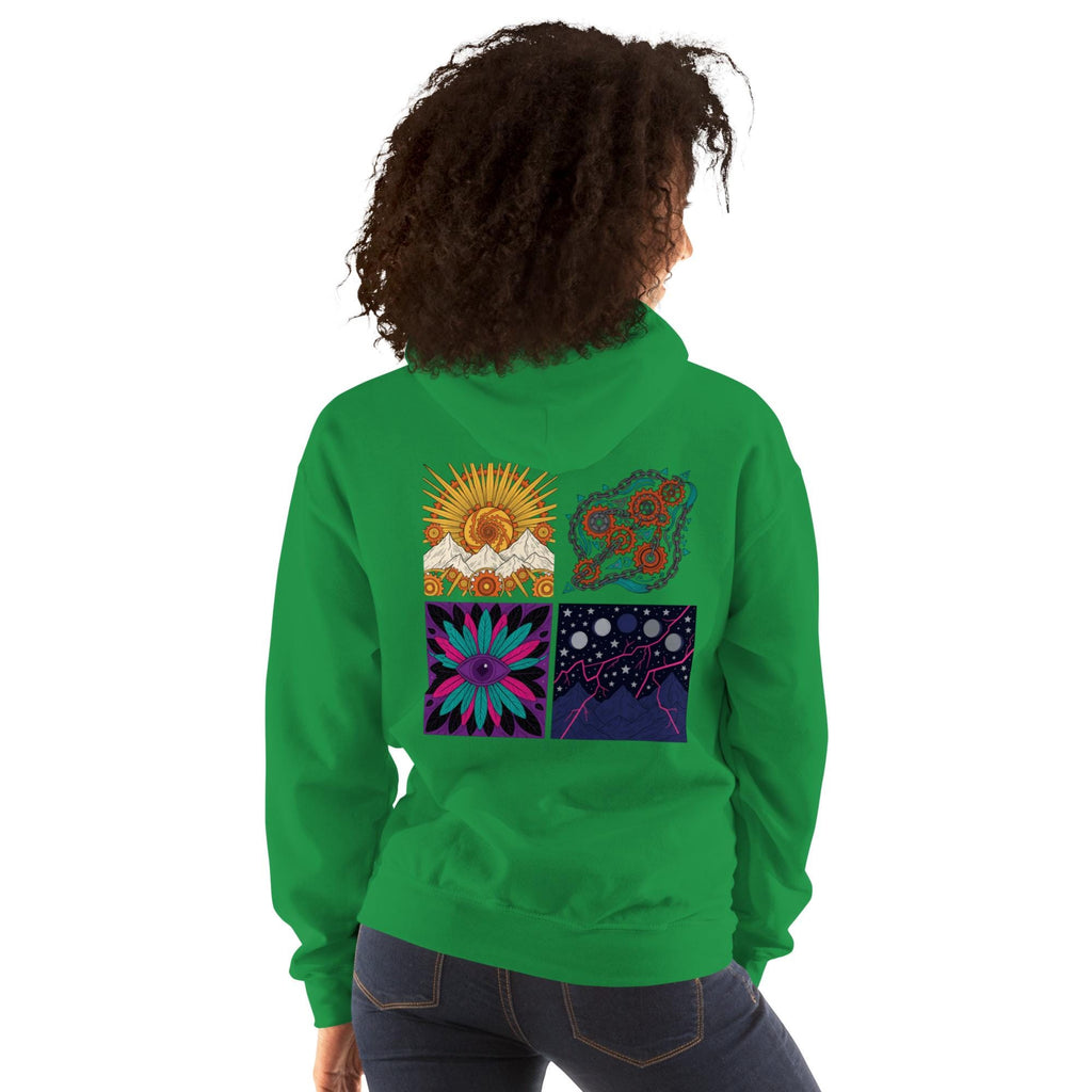 Dimensions – Abstract Art Graphic Hoodie | Soft Unisex Hoodie