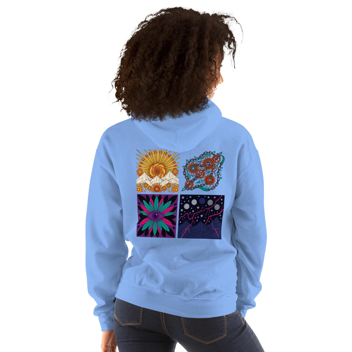 Dimensions – Abstract Art Graphic Hoodie | Soft Unisex Hoodie