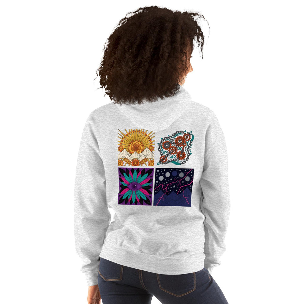 Dimensions – Abstract Art Graphic Hoodie | Soft Unisex Hoodie