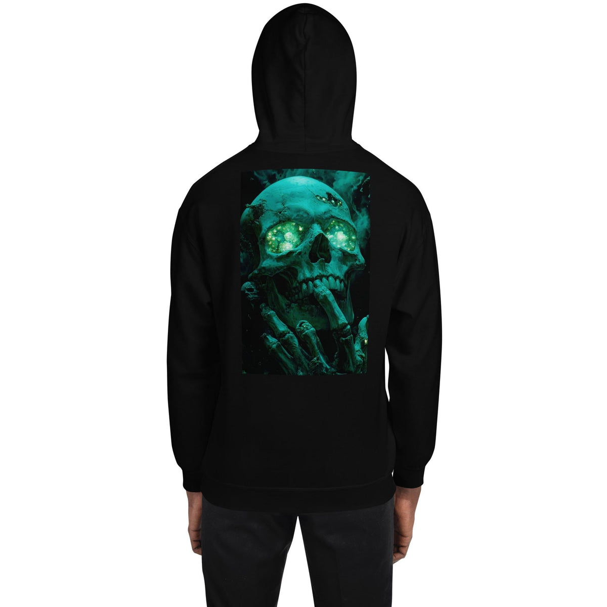 Alquimia – Green Skull Graphic Hoodie | Dark Art Unisex Hoodie