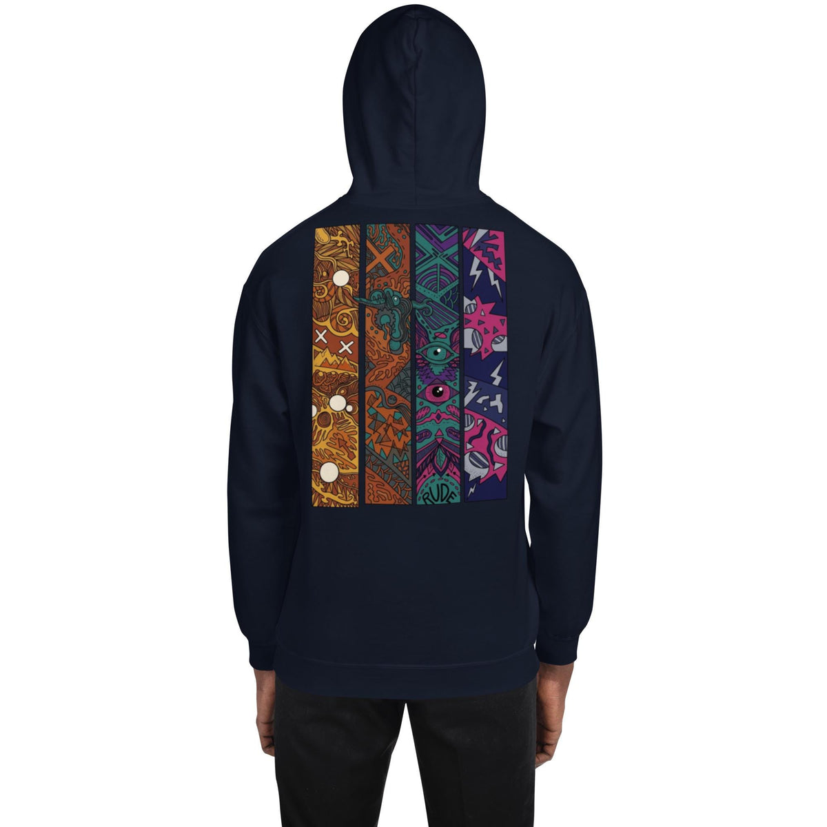 Abstract Art Graphic Hoodie | Soft Unisex Hoodie, Double-Lined Hood