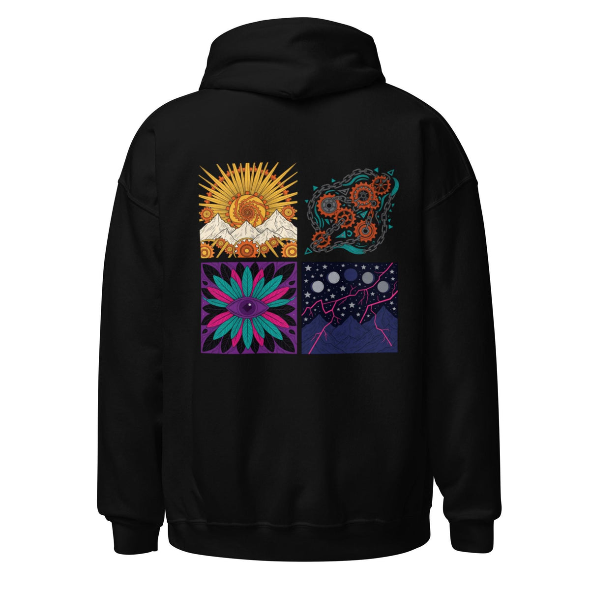 Dimensions – Abstract Art Graphic Hoodie | Soft Unisex Hoodie