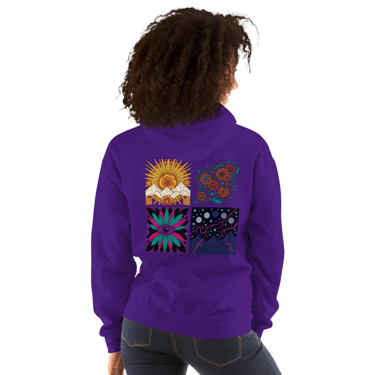 Dimensions – Abstract Art Graphic Hoodie | Soft Unisex Hoodie