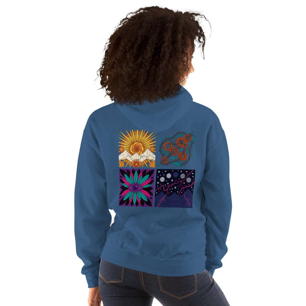 Dimensions – Abstract Art Graphic Hoodie | Soft Unisex Hoodie