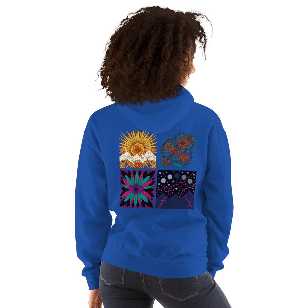 Dimensions – Abstract Art Graphic Hoodie | Soft Unisex Hoodie