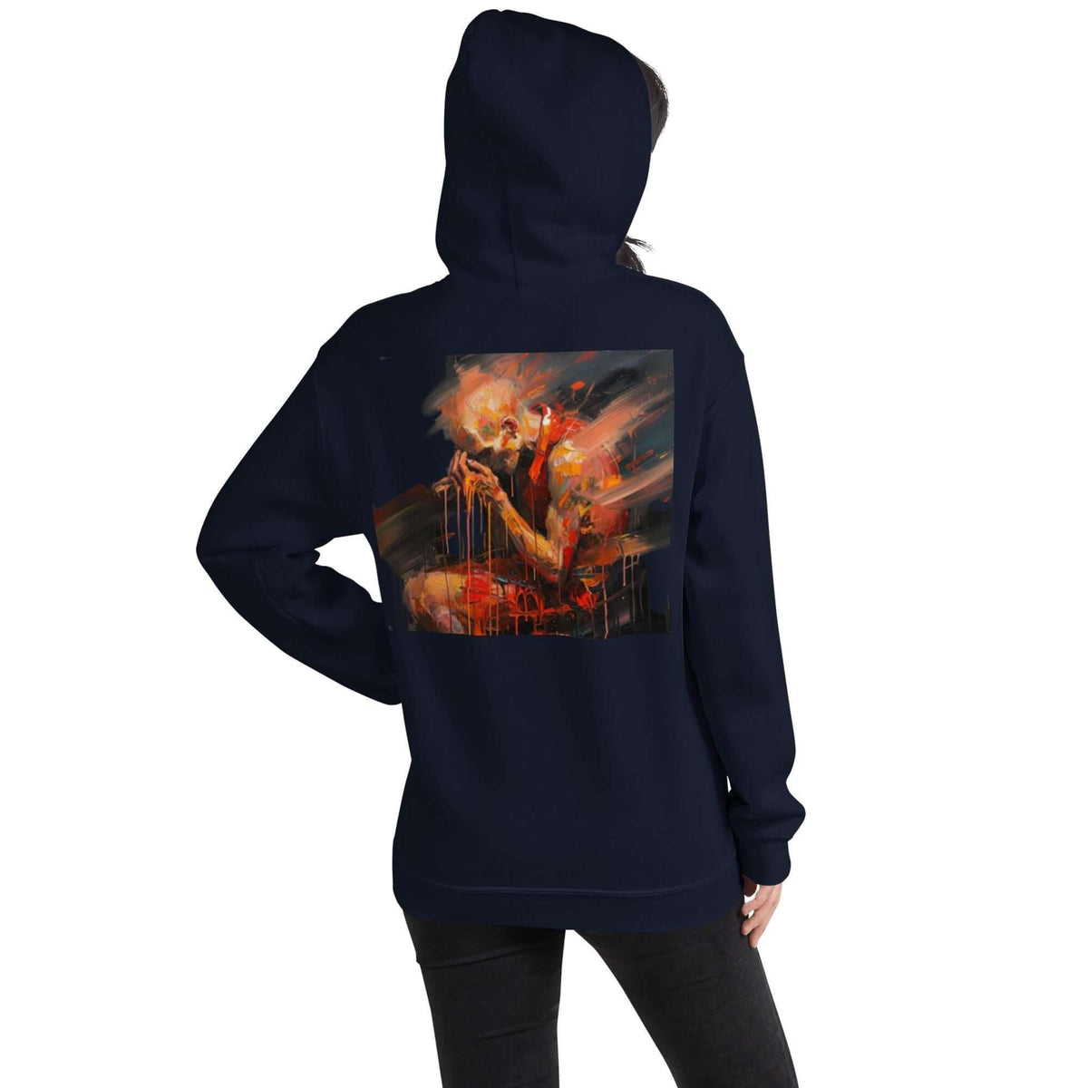 Despair – Painted Art Graphic Hoodie | Dark Aesthetic Unisex Hoodie