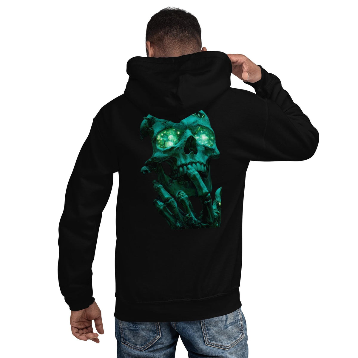 Alquimia – Green Skull Graphic Hoodie | Dark Art Unisex Hoodie