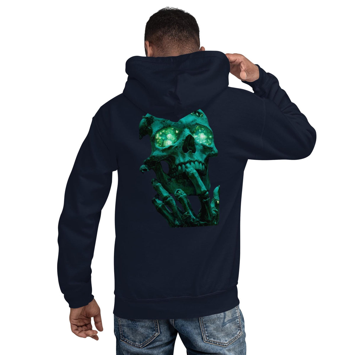 Alquimia – Green Skull Graphic Hoodie | Dark Art Unisex Hoodie