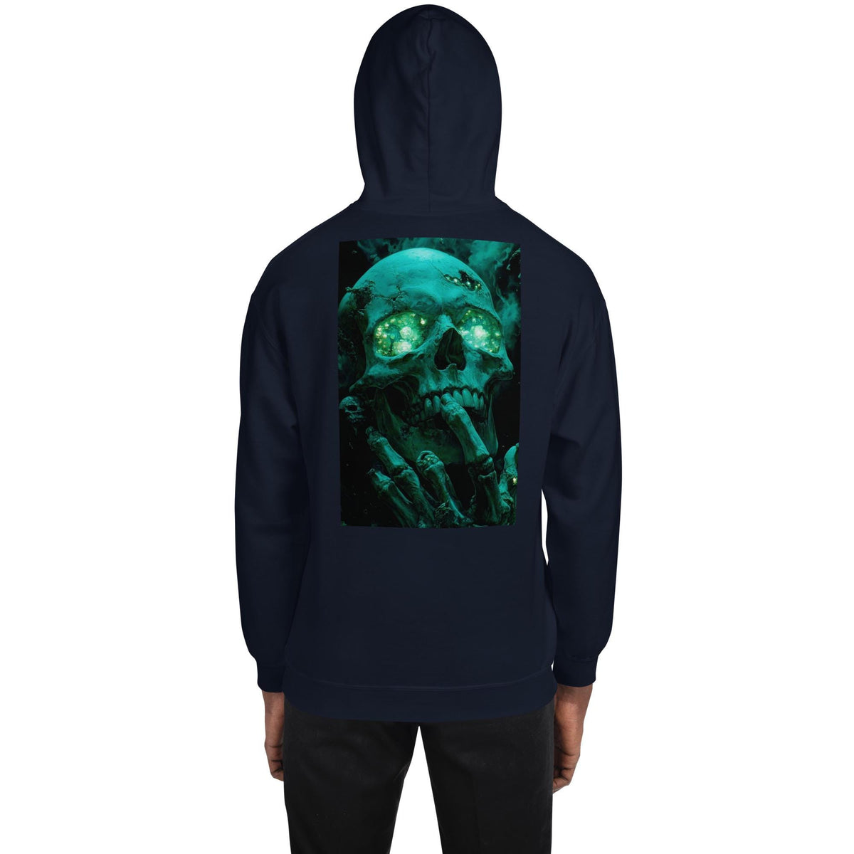 Alquimia – Green Skull Graphic Hoodie | Dark Art Unisex Hoodie