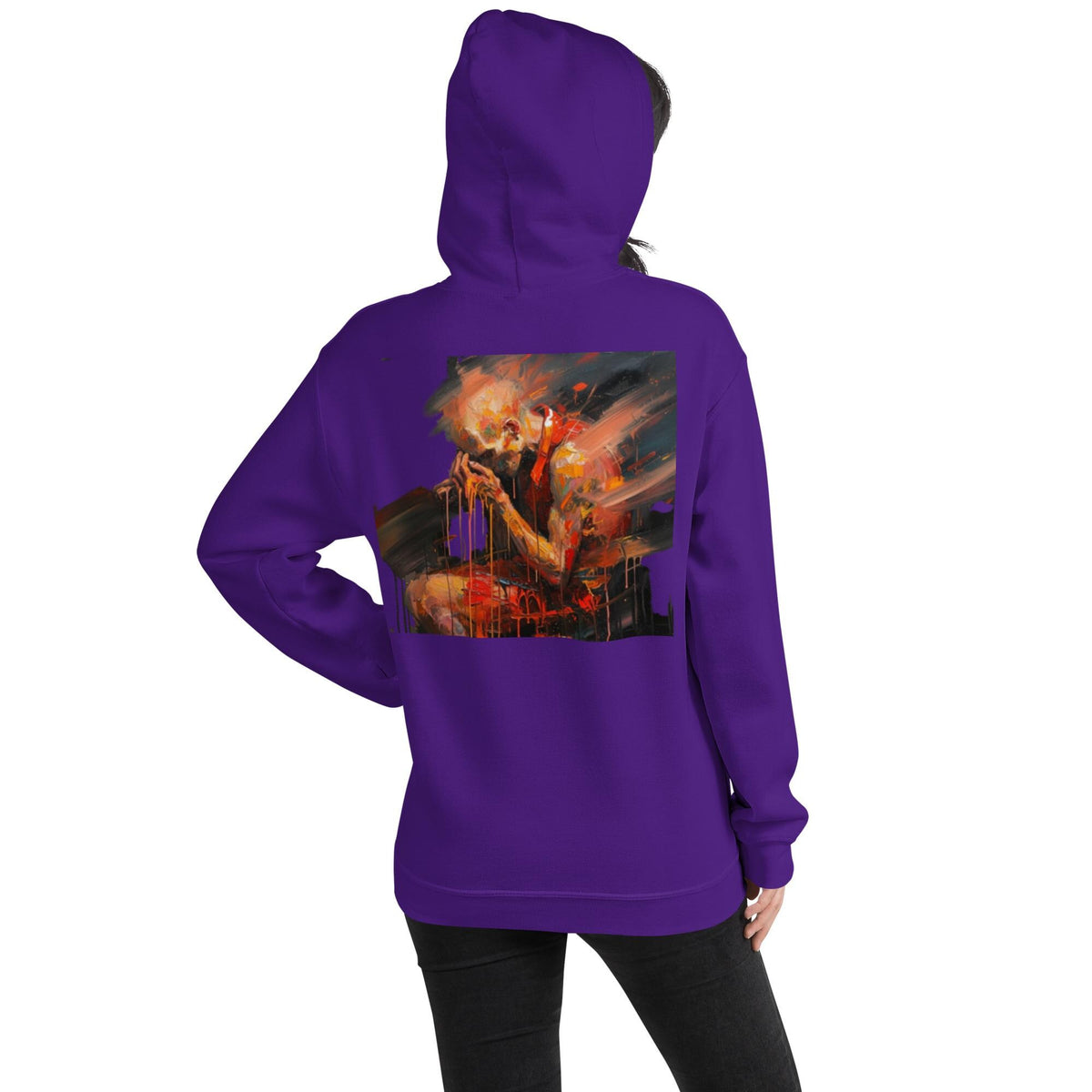 Despair – Painted Art Graphic Hoodie | Dark Aesthetic Unisex Hoodie