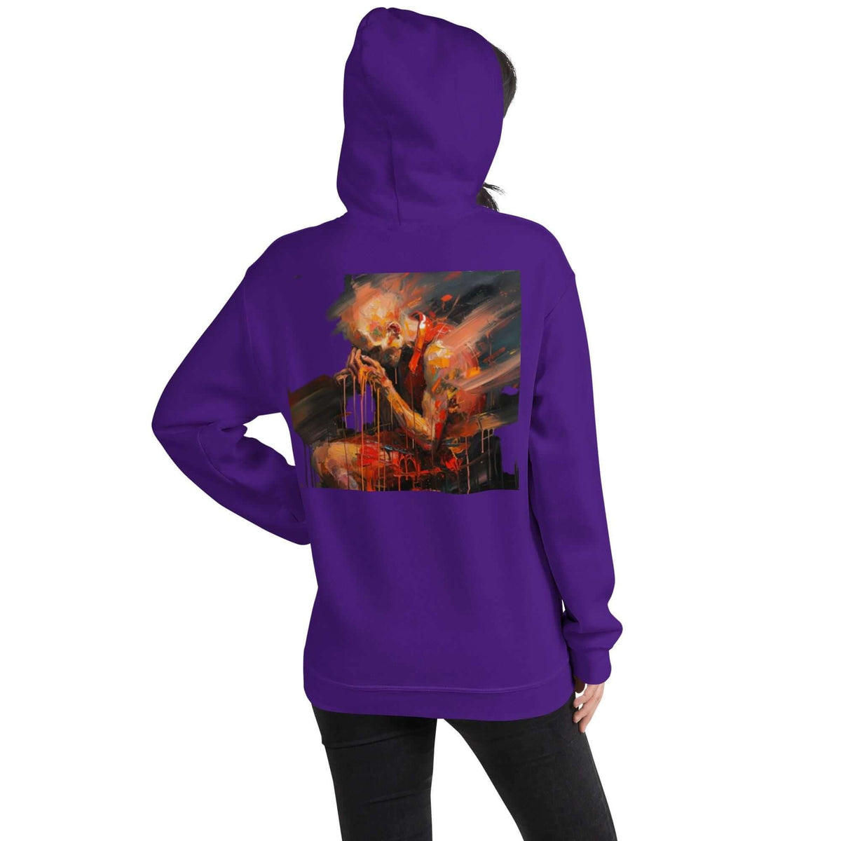 Despair – Painted Art Graphic Hoodie | Dark Aesthetic Unisex Hoodie